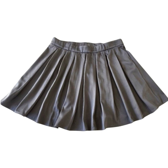 New. Cider Gray Skater Mini Skirt Pleated Casual - Picture 5 of 6